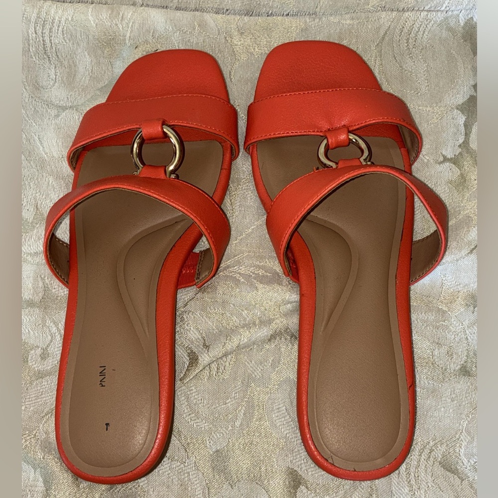 Giani Bernini Orange Slide Sandals
